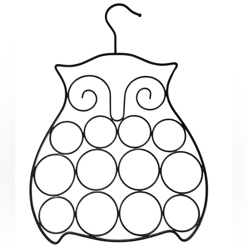 METAL OWL SCARF HANGER